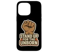 Stand Up for The Unborn Pro-Life Poing surélevé rétro Vintage Coque pour iPhone 14 Pro Max