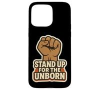 Stand Up for The Unborn Pro-Life Poing surélevé rétro Vintage Coque pour iPhone 15 Pro Max