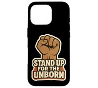 Stand Up for The Unborn Pro-Life Poing surélevé rétro Vintage Coque pour iPhone 16 Pro