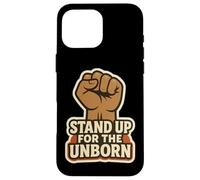 Stand Up for The Unborn Pro-Life Poing surélevé rétro Vintage Coque pour iPhone 16 Pro Max