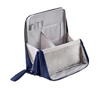 Stand Up Makeup Bag - Standing Large Capacity Cosmetic Bag Pencil Case | Wide-Opening Storage Bags Oxford Cosmetic Bags | Portable Cosmetics Case with Divider Toiletry Organizer for Organization, Bleu