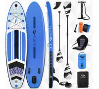 Stand Up Paddle Board 320cm 2in1 avec siège kayak SUP Surfboard gonflable + pagaie et pagaie double Planche de surf paddling paddleboard - bleu