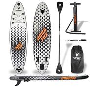 Stand Up Paddle Board gonflable FUXTEC 320 x 81 x 15 cm - noir blanc - Aqua Cruiser