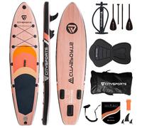 Stand Up Paddle gonflable-couleur du bois-320*80*15CM-jusqu'à 160 kg-Accessoires complets-SUP