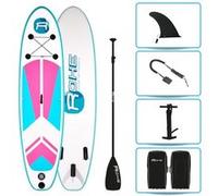 Stand Up Paddle Gonflable INDIANA PINK 9'9'' (297cm) 30'' (76cm) 4'' (10cm) avec Pompe, Pagaie, Leash et Sac de transport Bleu G
