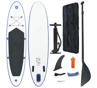 Stand Up Paddle Planche à Rame Bleu et Blanc Pagaie Surf Durable Adulte vidaXL