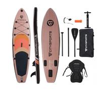 Stand Up Paddle Set 320x80x15 cm Charge jusqu'à 160kg SUP-Paddle Gonflable Stable Léger Set complet Sac de transport Pagaie