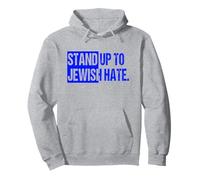 Stand Up to Jewish Hate Blue Square Combat Antisémitisme Sweat à Capuche