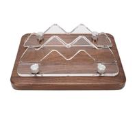 Stand Vertical Macmini en Bois de Noyer, Support D'hôte D'ordinateur de Bureau en Bois, Largeur de Fente Réglable, s'adapte à M4 M3 M2 M1 2010 à 2024, pour L'organisation D'économi