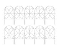 Stand Wear And Tear : Built With Sturdy Rust-proof Components, This Garden Fence fournit un support stable et des retains Its Appealing Look Over Time, Making It Ideal For Long-term Outdoor