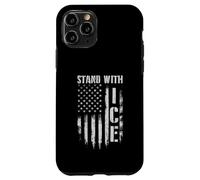 Stand with Ice - Droit Patriotique de l'immigration à la frontière Coque pour iPhone 11 Pro