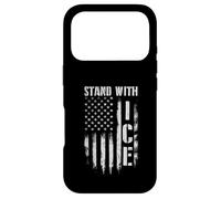 Stand with Ice - Droit Patriotique de l'immigration à la frontière Coque pour iPhone 17 Pro