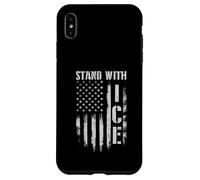 Stand with Ice - Droit Patriotique de l'immigration à la frontière Coque pour iPhone XS Max