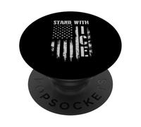 Stand with Ice - Droit Patriotique de l'immigration à la frontière PopSockets PopGrip Adhésif