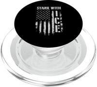 Stand with Ice - Droit Patriotique de l'immigration à la frontière PopSockets PopGrip pour MagSafe