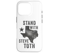 Stand with Steve Toth - Texas Grunge Graphic Conservative Coque pour iPhone 16 Pro