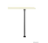 Standard 6, Support Pied, Mat Noir Geperlt, H 705 MM