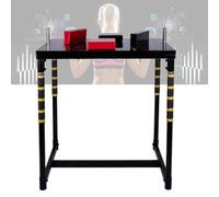 Standard Arm Wrestling Table-Thick EVA Foam Material, Arm Wrestling Muscle Exerciser Equipment, Competition Training Arm Wrestling Table, Includes Padded Elbow Rests(Noir)