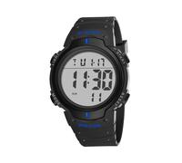 (standard bleu noir) SYNOKE montre de sport d'extérieur hommes grand cadran multifonction montre numérique