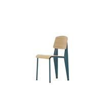 Standard Chaise de Salle à Manger Prouvé Bleu Dynastie/Chêne