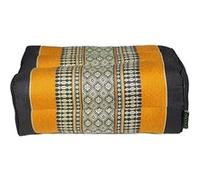 Standard - Coussin de Yoga et Méditation en Kapok Naturel - Black Orange - Confort Optimal, Posture Alignée, Coutures Renforcées - Léger, Compact et Facile à Transporter - Idéal Zazen et Pleine Consci
