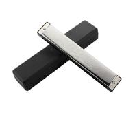 Standard Harmonica Harmonica diatonique en do à 24 trous un instrument d’initiation pour adultes et débutants(Bk)