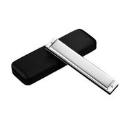 Standard Harmonica Harmonica diatonique en do majeur à 24 trous pour adultes professionnels et débutants(Silver)