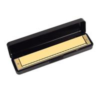 Standard Harmonica Instrument Polyphonique En Do À 24 Trous Pour Adultes Et Débutants(Gold)