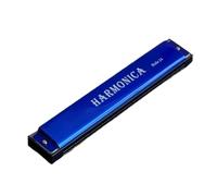 Standard Harmonica L'harmonica À 24 Trous Est Un Instrument Adapté Aux Débutants.(Blue)