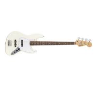 Standard Jazz Bass LRL White Pickguard Olympic White - STOCK B