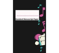 Standard Manuscript Paper: Standard Manuscript Paper For Music Set