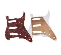 Standard Pickguard Pour Guitare Électrique Standard Professionnel SSS 11 Trous Feuille De Cuivre ST Guitare Électrique Pickguard Remplacement Pièces Modernes(Brown)