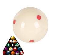 Standard Pool Cue Ball, Resin Billiard Ball, Six Red Dot Training Practice Accessory, Precision Equipment for Players Beginners Enthusiasts Table Tournament Family Room, 5.72cm