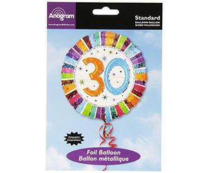 Standard Radiant 30th Anniversaire 30 Feuille Ballon 45.7cm Amscn Anagram