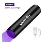 Standard USB rechargeable Lampe torche UV 365nm USB rechargeable Lampe torche ultraviolette Lumière noire Détecteur de mousse pour chat Chien Taches Punaises de lit Nourriture moisie ""Nipseyteko