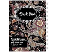 Standard Wirebound Manuscript Paper Notebook: Blank Sheet Music/Music Manuscript Paper / Staff Paper / Musicians Notebook [ Book Bound (Perfect Binding) * 12 Stave * 120 Pages * Large * ] (Composition