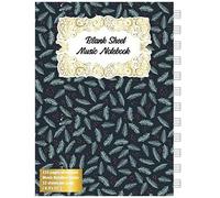 Standard Wirebound Manuscript Paper Notebook: Blank Sheet Music Paper For Guitar/Music Manuscript Paper / Staff Paper / Musicians Notebook [ Book Bound (Perfect Binding) * 12 Stave * 120 Pages * Large