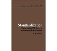 Standardization Mathematical Methods in Assortment Determination - C. Bongers - Springer Nature B.V. - Livre en Anglais - Paperback C. BongersC. Bongers (Auteur)
