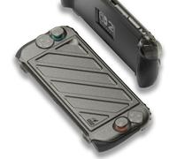 StandGrip Front Cover Bundle pour Nintendo Switch 2 SAVAGE RAVEN by Skull & Co. : Coque de protection avec poignées texturées, protection complète et coque avant rigide pour mode portable ¿ Noir Fumé