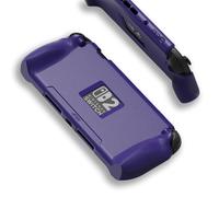 StandGrip pour Nintendo Switch 2 SAVAGE RAVEN by Skull & Co. : Coque de protection souple avec poignées texturées, protection complète, design antichoc, antidérapant et anti-rayures, Violet Galactique