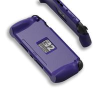 StandGrip pour Nintendo Switch 2 SAVAGE RAVEN by Skull & Co. : Coque de protection souple avec poignées texturées, protection complète, design antichoc, antidérapant et anti-rayures, Violet Galactique