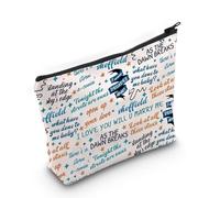 Standing at The Sky's Edge The Musical Cadeau Citation Théâtre Musical Pochette de Maquillage Fermeture Éclair pour Acteur Actrice, Sac I Love You