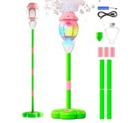 Standing Bubble Machine - Standing Adjustable Remote Control Toys with Light | Outdoor Bubble Machine for Party Backyard Summer Beach Pool Park Wedding Family Gathering