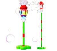 Standing Bubble Machine - Standing Adjustable Remote Control Toys with Light | Outdoor Bubble Machine for Party Backyard Summer Beach Pool Park Wedding Family Gathering