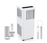 Standing Climatiseur Portable, 9000BTU, Cools 300m², Unité AC 3 en 1 avec Déshumidificateur et Ventilateur, Ultra Silencieux pour Chambre, Bureau, Salon, Mode Sommeil, Minuterie 24H, Simple