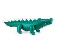 PartyDeco Ballon en aluminium Crocodile debout 126 x 36 cm avec support vert pour anniversaire