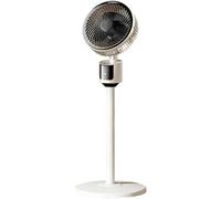 Standing Fan Whole Room Air Circulator, 3 Speeds 90° Oscillating Pedestal with Adjustable Height, USB Powered Floor Fan for Bedroom Home and Office,Gray