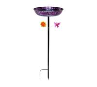 Standing Garden Birdbath, Wild Bird Water Bowl, Decorative Water Station