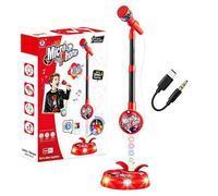 Standing Kids Microphone Adjustable - Height Singing Props with Light forxu | Students Microphone for Birthday Party Singing Home School | Outdoor Standing Kids Microphone Adjustable Height Singing Props