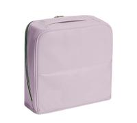 Standing Makeup Bag Organizer, Portable Cosmetic Toiletry Case, Travel Beauty Storage Pouch with Handle, Skincare Brush Lipstick Pencil Holder, for Gym Business Trip Commuting Use